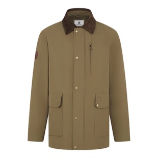 【工装休闲】比华利保罗年男士春季新款夹克外套翻领复古棉服