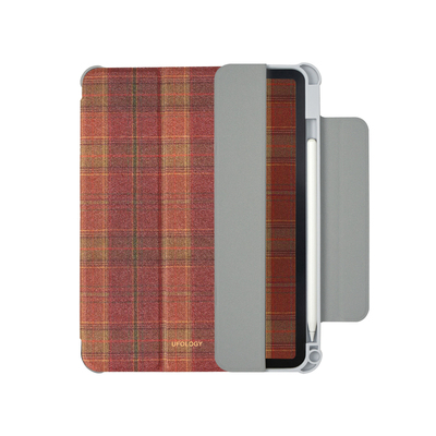 Ufology原创适用ipadair6保护壳ipad10平板mini6保护套air4/5磁吸全包air3笔槽13寸苹果7/8/9代格纹pro11秋冬