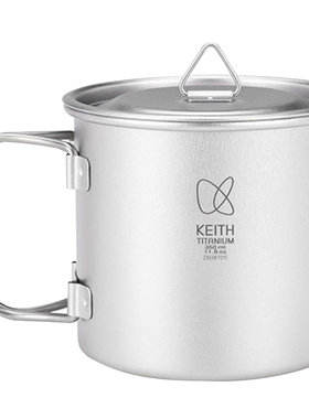 KEITH铠斯纯钛折叠水杯户外便携