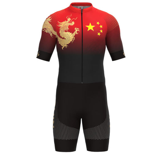 百淄达2022武大靖同款男女成人儿童速滑服轮滑服短袖短裤竟技赛