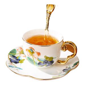 高颜值带托盘茶杯咖啡杯国风
