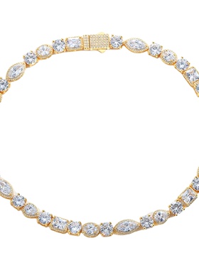 10MM异性钻拼接个性冰糖项链