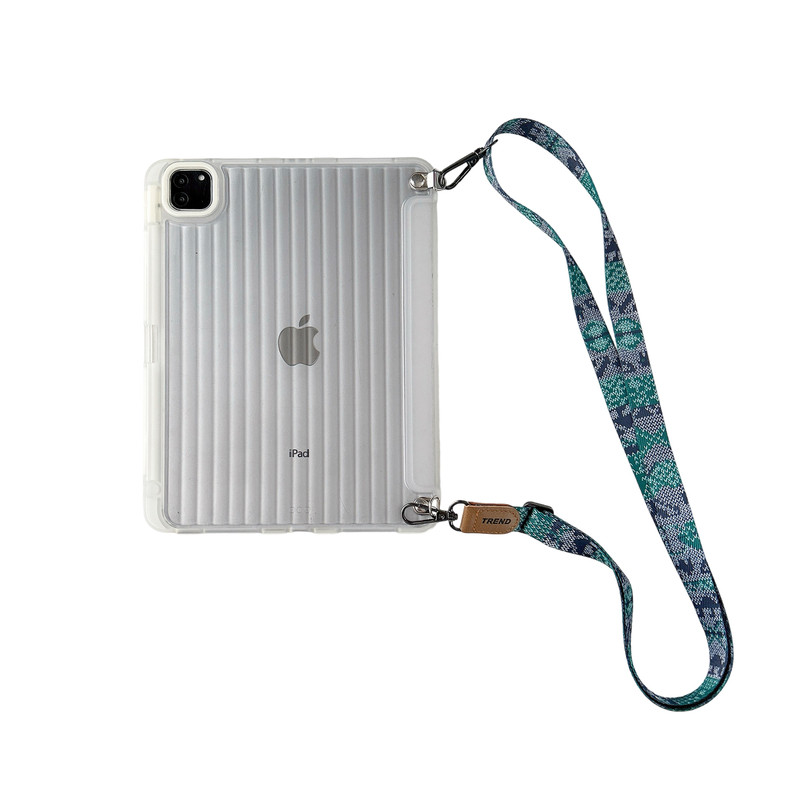 iPad亚克力磨砂带笔槽保护壳