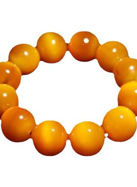 天然牦牛角手串保真老料金丝牛角手链男款佛珠文玩收藏民族风情侣