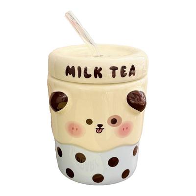 超好看的高颜值女生马克杯吸管杯