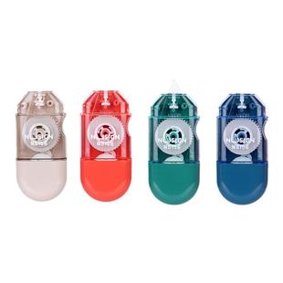 【4支装】得力改正带学生用小型便携迷你透明膜带6m涂改带改正带小清新创意实惠清露粉