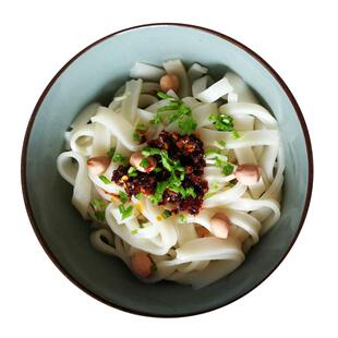 贵州特产铜仁盘子粉思南气粉正宗米粉河粉米皮早餐粉宽河粉