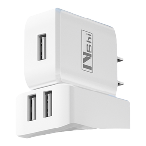 能适双口充电器usb插头5V2A单头适用苹果vivo小米oppo华为iPad安卓通用手机充电头多口快充车载蓝牙音响万能