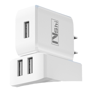 能适双口充电器usb插头5V2A单头适用苹果vivo小米oppo华为iPad安卓通用手机充电头多口快充车载蓝牙音响万能