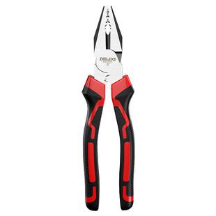 德力西电气老虎钳子钢丝尖嘴钳斜口钳多功能家用工具大全电工专用
