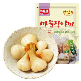 韩食府糖醋蒜糖蒜新蒜头腌制延边特产下饭菜咸菜大蒜泡菜泡蒜300g