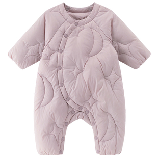 【红嘴雁绒】婴儿轻薄羽绒连体衣冬季男女宝宝三防保暖外出哈衣服