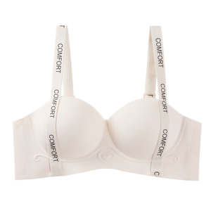 OEING内衣女聚拢小胸显大收副乳防下垂无痕白色性感纯欲风文胸罩