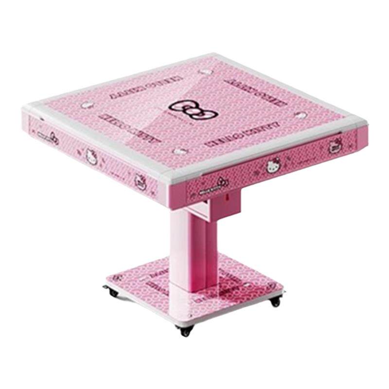 hello Kitty【小红书推荐】家用折叠麻将桌全自动麻将机粉色餐桌
