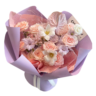 多巴胺新潮纸7.5丝加厚包装纸鲜花花束包花纸防水花艺礼品包装DIY