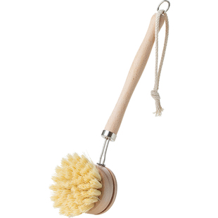 霜山长柄椰棕锅刷厨房灶台刷烤网铸铁锅去污刷植物纤维清洁刷子
