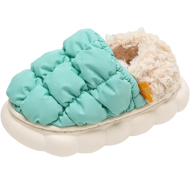 儿童棉拖鞋包跟男童宝宝拖鞋室内居家冬季棉鞋幼儿女童毛毛鞋防水