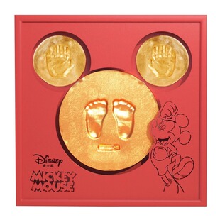 木玩世家手足脚印泥宝宝新生婴儿脐带胎毛发手脚印满月百天纪念框