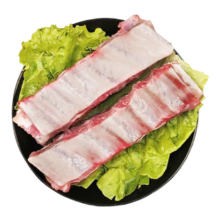 五丰上食慢养黑猪肋排鲜冻新鲜土猪小排骨黑毛猪仔排850g品质猪肉