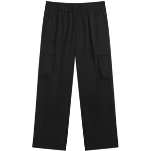 GXG男装 宽松阔腿休闲裤轻薄透气裤子 24年秋G24X023064