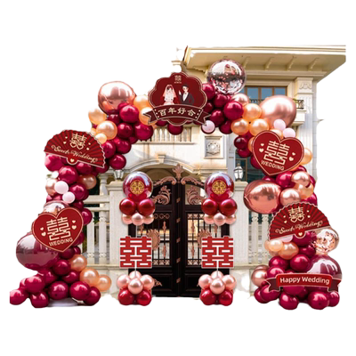 立柱路引婚礼气球拱门农村新款