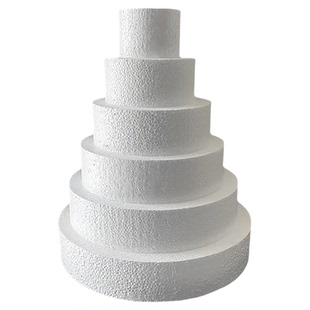 泡沫蛋糕模型68寸假体泡沫胚生日零食蛋糕胚仿真裱花抹面练习模具