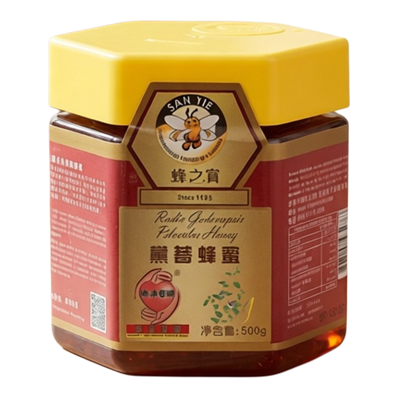 蜂之宝 党参蜂蜜500克有助滋润喉咙舒缓咽喉疼痛不适100%天然进口