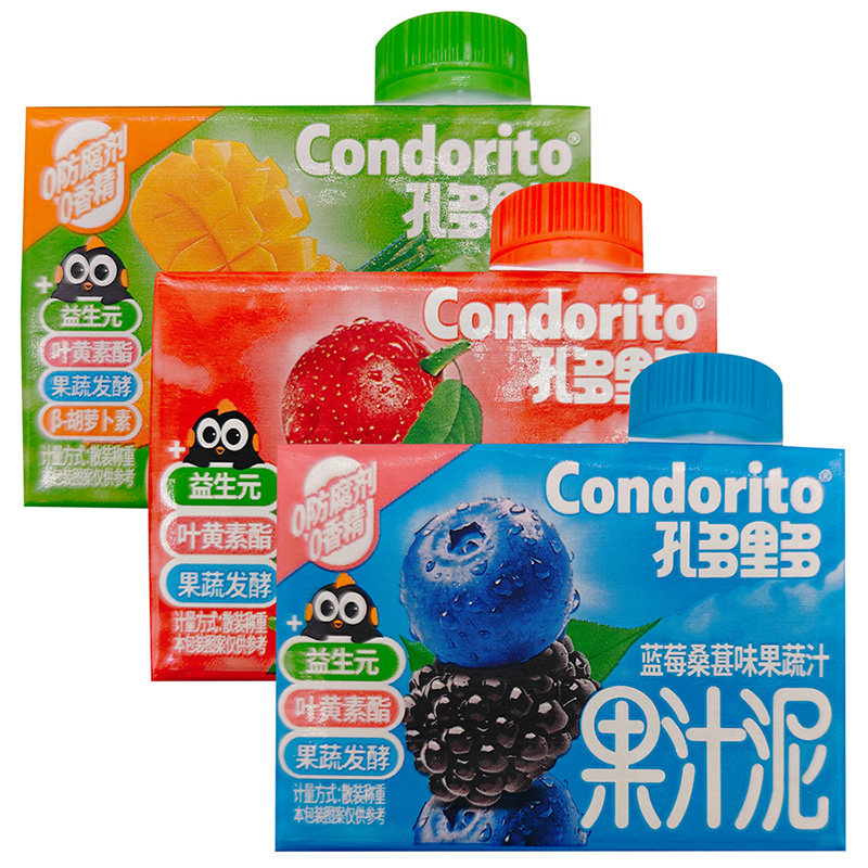 孔多里多果蔬汁果汁泥多口味小吃