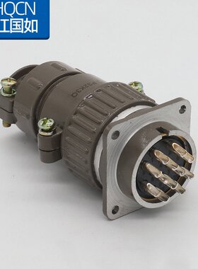 航空插头插座 P32K3Q/J3A 12Q12A  -12芯直式电线连接器电连接器