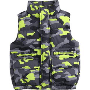 【打折】马克珍妮克莱因蓝潮流实用男童羽绒马甲外穿213583