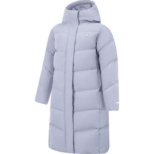 李宁火锅羽绒服丨女冬季鸭绒长款上衣保暖加厚衣服连帽运动外套女