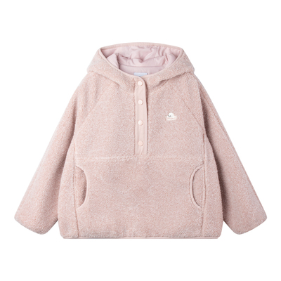 MUCMUKN【莓莓棉花糖】小狗绣花毛绒卫衣软糯毛绒休闲外套女童冬