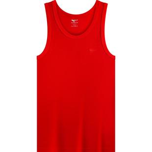 七匹狼男士红背心纯棉内穿本命年马年大红色结婚全棉内裤袜子套装