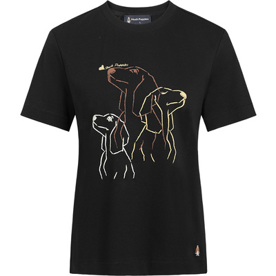 暇步士优质长绒棉绒感印花T恤