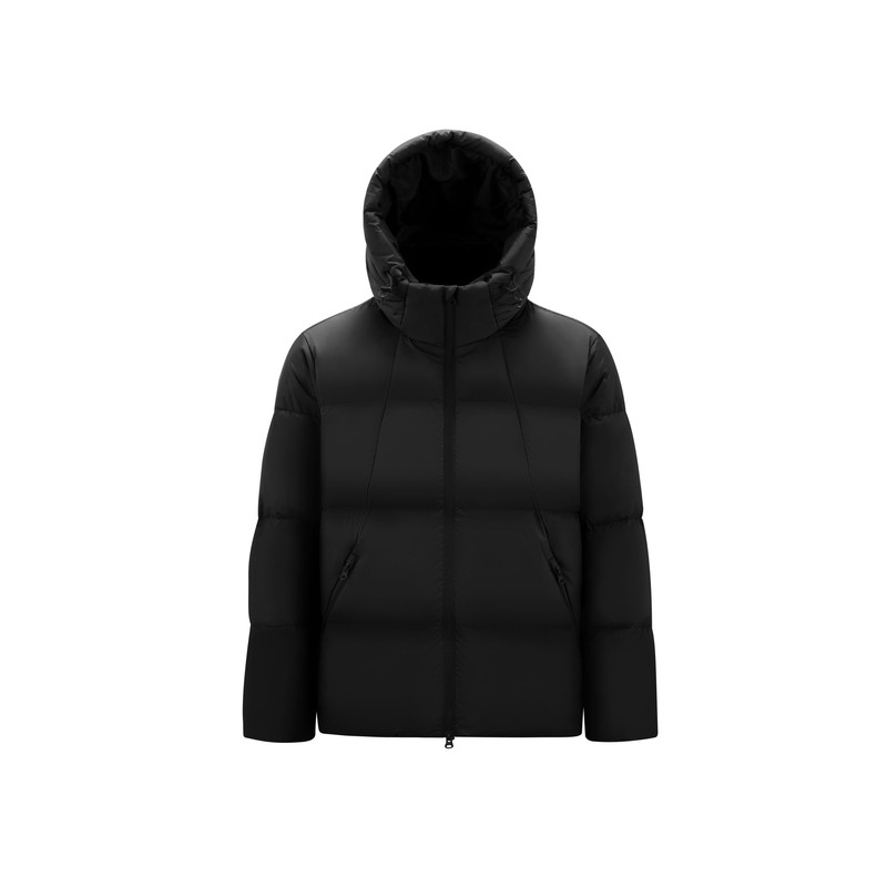 森马防泼水连帽轻柔90绒羽绒服男