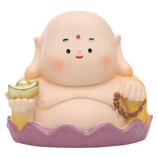 福气小神仙摆件创意弥勒佛灶神国潮Q版钟馗防小人办公室桌面摆设