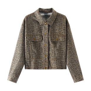 森柔牛仔|商场同款森马牛仔外套女短款2025新款秋抽绳夹克小个子