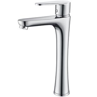 莱尔诗丹台上盆加高水龙头全铜主体冷热洗脸盆加长卫生间面盆龙头