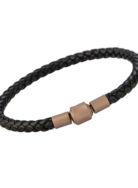 5毫黑皮手绳手链替换绳周家同款