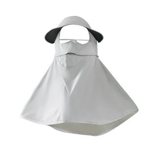 冰丝全脸防晒口罩女帽子面罩护颈脖子一体夏季防紫外线脸基尼脖套