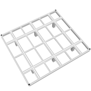 悬浮床铝合金床架悬空榻榻米单双人成品铝型材床架排骨架DIY定制