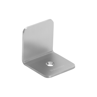 304不锈钢固定夹玻璃隔断角码L型直角固定夹子90度角固定器免打孔