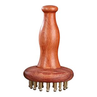 黄铜经络刷全身疏通神器按摩刷揉肚子腹部头部手腿背部刮痧工具