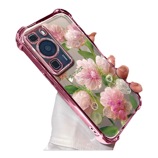 适用于华为P60手机壳华为P60Pro保护套P70电镀P50硅胶P40不泛黄不顶膜镜头加高保护新款防尘四角防摔气垫女款