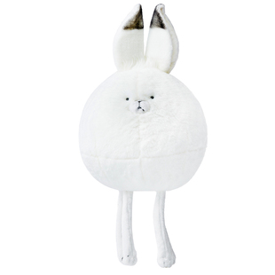 中国国家地理博物文创大圆宝系列北极兔毛绒玩具可爱球球玩偶公仔