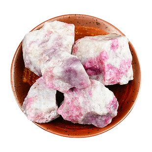 天然梅花碧玺原石摆件电气石托玛琳三方晶系水晶体矿物标本教学