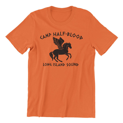 欧美字母橙色小孩短袖表演服