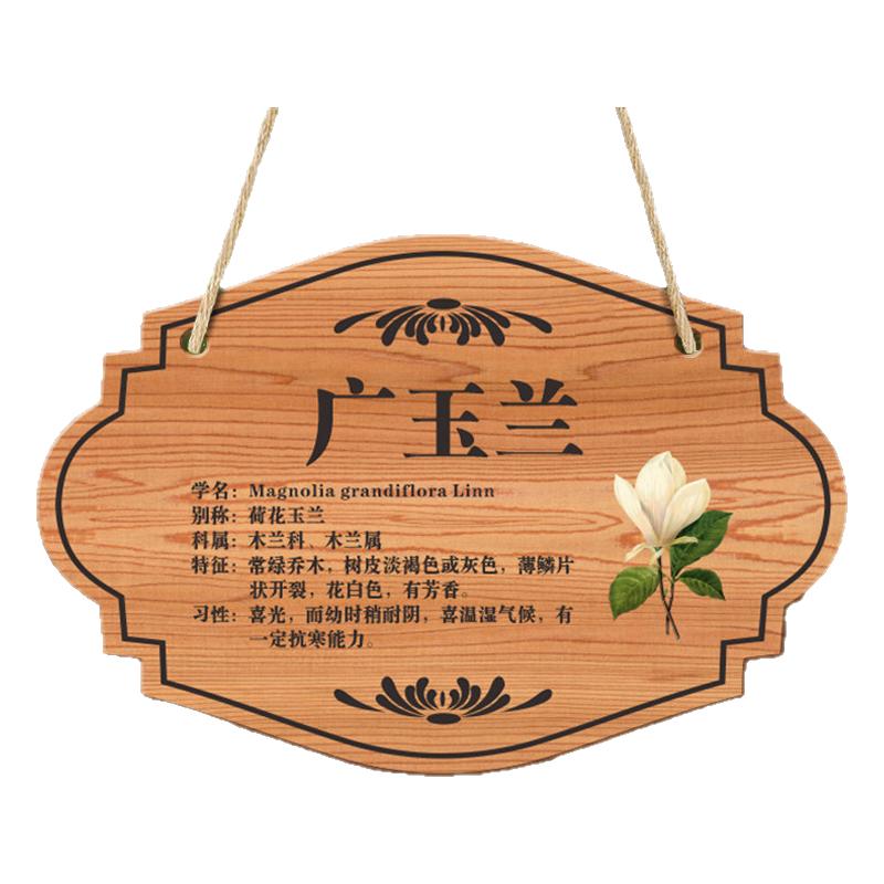 亚克力树牌挂牌树木介绍标识牌