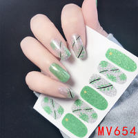 Waterproof nail stickers, female Korean fresh and clean stickers, Internet celebrity full stickers, finished nail stickers with low douyin thumbnail 3