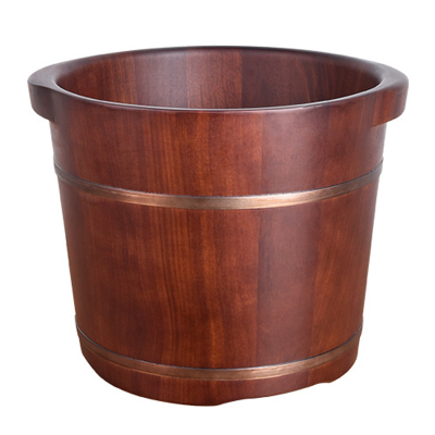 高端花梨木橡木加深按摩泡脚木桶